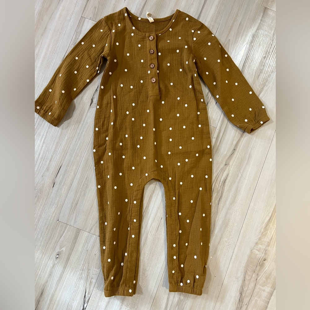 Quincy Mae Polka Dot Jumpsuit • 2-3 years